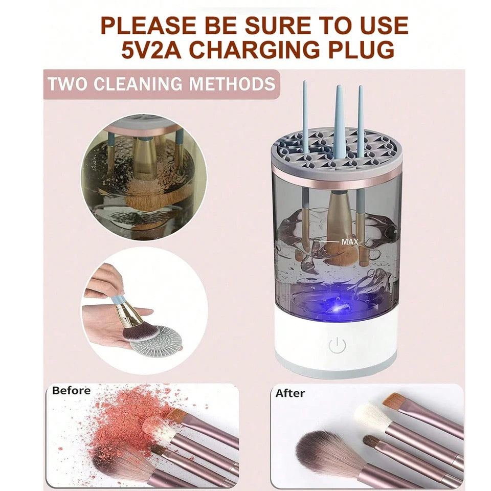 Make up brush cleaner machine